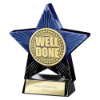 Superstar Well Done Award Blue & Black 110mm
