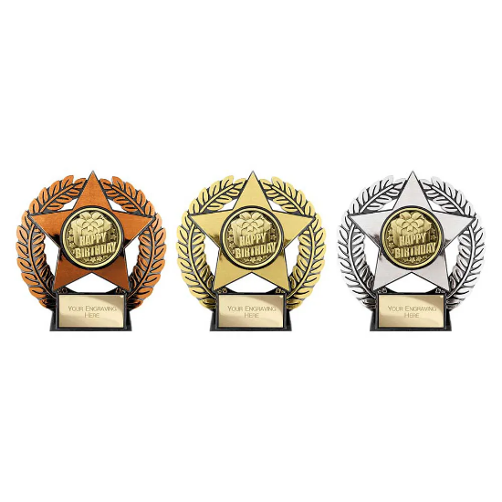 Emperor Star Happy Birthday Plaque