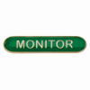 Scholar Bar Badge Monitor Green 40mm