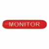 Scholar Bar Badge Monitor Red 40mm