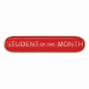 Scholar Bar Badge Student of Month Red 40mm