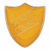 Scholar Pin Badge School Council Yellow 25mm