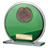 Seismic Multisport Circle Plaque Green & Silver 125mm