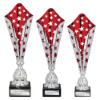 Galaxy Laser Trophy Silver & Red