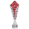 Galaxy Laser Trophy Silver & Red 390mm