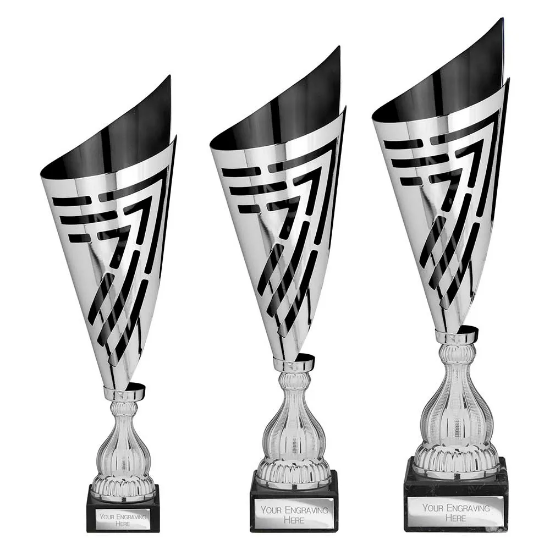 Arrow Laser Trophy Silver & Black