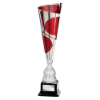 Quest Laser Cut Cup Silver & Red 390mm