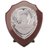 Reward Shield & Front Mahogany & Silver 175mm