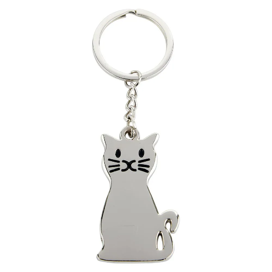 Pets Cat Keyring 60mm