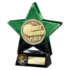 Superstar Most Improved Player Award Green & Black 140mm