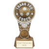 Ikon Tower Thank you Coach Award Antique Silver & Gold 150mm