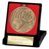 Iconic Football Medal & Box Gold 55mm