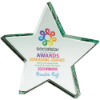 Aurora Jade Star Glass Award 145mm (18mm Width)
