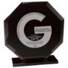 Octave Glass Award Jet Black 190mm  (10mm Thick)
