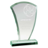 The Wave Jade Glass Award 165mm (15mm Width)