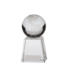 Voyager Globe Crystal Award 125mm  (40mm Width)