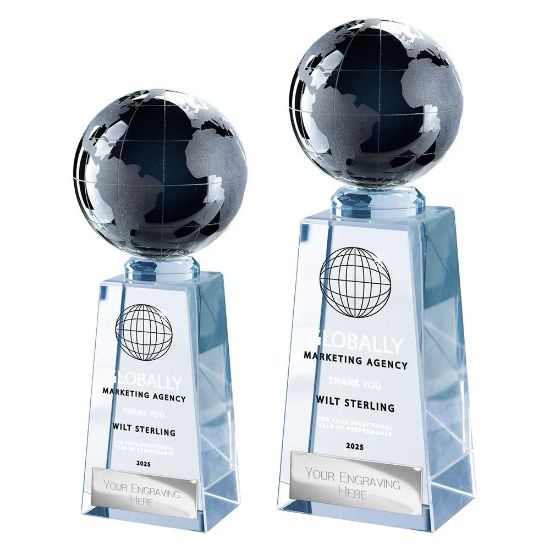 Cataclysm Globe Award Black & Clear