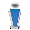 Gauntlet Golf Crystal Award 160mm  (10mm Width)