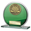 Seismic Golf Circle Plaque Green & Silver 105mm