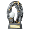 Blast Out Golf Male Resin Award Antique Silver 190mm