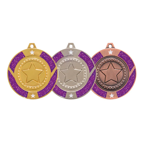 Glitter Star Medal