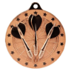 Cascade Stars Darts Medal Bronze 50mm