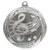 Typhoon Music Medal Antique Silver 55mm