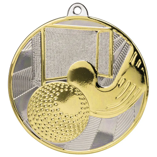 Premiership Hockey Medal Gold & Silver 60mm