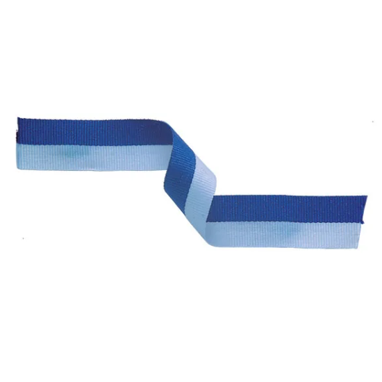 Medal Ribbon Light Blue & Blue 395x22mm
