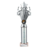 5 Star Multisport Tube Trophy Silver 315mm