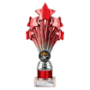 5 Star Multisport Tube Trophy Red and Silver 215mm