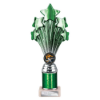 5 Star Multisport Tube Trophy Green and Silver 240mm
