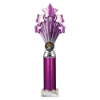 5 Star Multisport Tube Trophy Purple and Silver 315mm