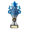 5 Star Trophy Blue and Silver 190mm
