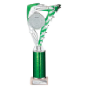 Frenzy Multisport Tube Trophy Silver & Green 290mm