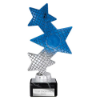 Trinity Star Multisport Plastic Trophy Blue & Silver 195mm