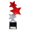 Trinity Star Multisport Plastic Trophy Red & Silver 215mm