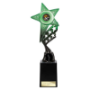 Innov8 Star Plastic Trophy Green & Black 275mm