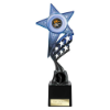 Innov8 Star Plastic Trophy Blue & Black 250mm