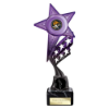 Innov8 Star Plastic Trophy Purple & Black. 230mm