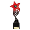 Innov8 Star Plastic Trophy Red & Black 250mm