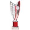 Glamstar Plastic Tube Trophy Red 240mm