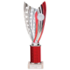 Glamstar Plastic Tube Trophy Red 290mm