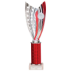 Glamstar Plastic Tube Trophy Red 315mm