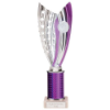 Glamstar Plastic Tube Trophy Purple 290mm