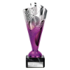 Rodeo Trophy Silver & Purple 195mm