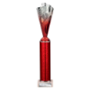 Rodeo Multisport Tube Trophy Silver & Red 365mm