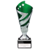Hurricane Multisport Plastic Cup Silver & Green 180mm