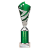 Hurricane Multisport Plastic Tube Cup Silver & Green 250mm