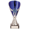 Rising Stars Premium Plastic Trophy Silver & Blue 175mm